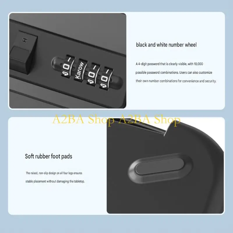 A2BA Travel Valuables Lock Case for Daily Carry on Beach and Pool Days