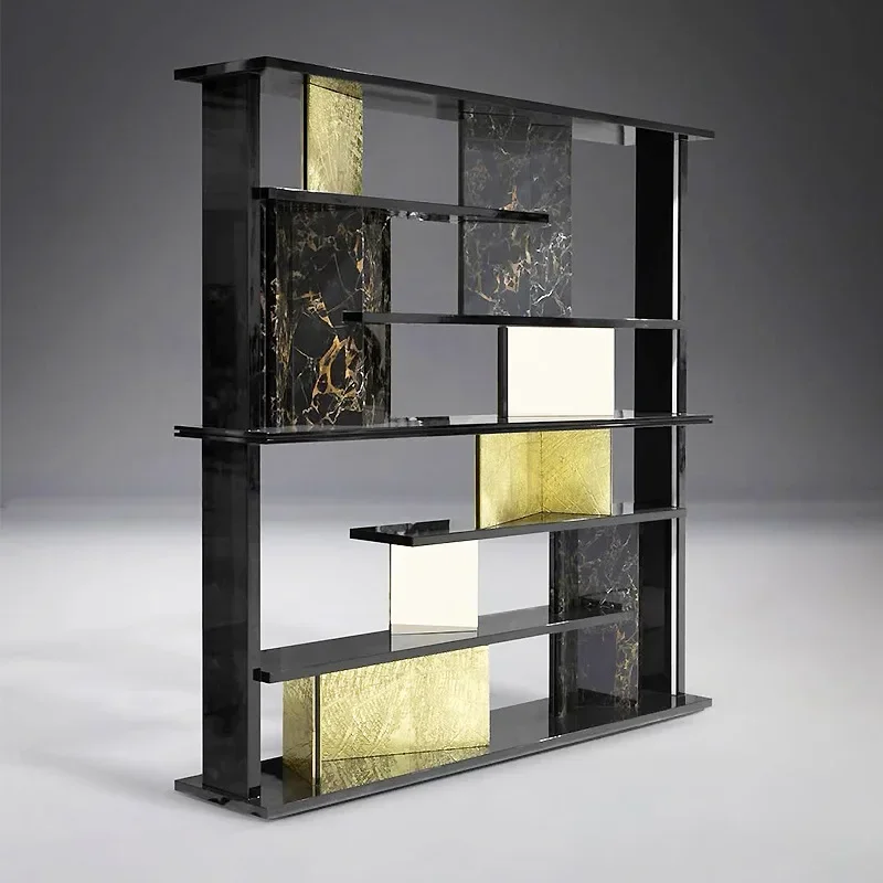 Luxury Floor Shelf Villa Study Home Wall Display Shelf