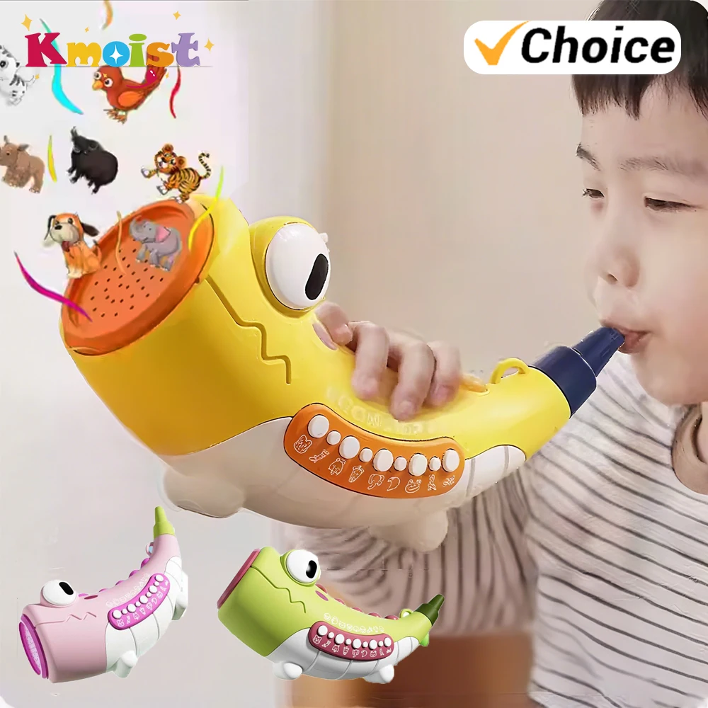 2025 Divertenti giocattoli per l'apprendimento della musica Set portatile per bambini Piccoli Strumenti musicali Cavallo marino Giocattoli interattivi con suono di animali Regali