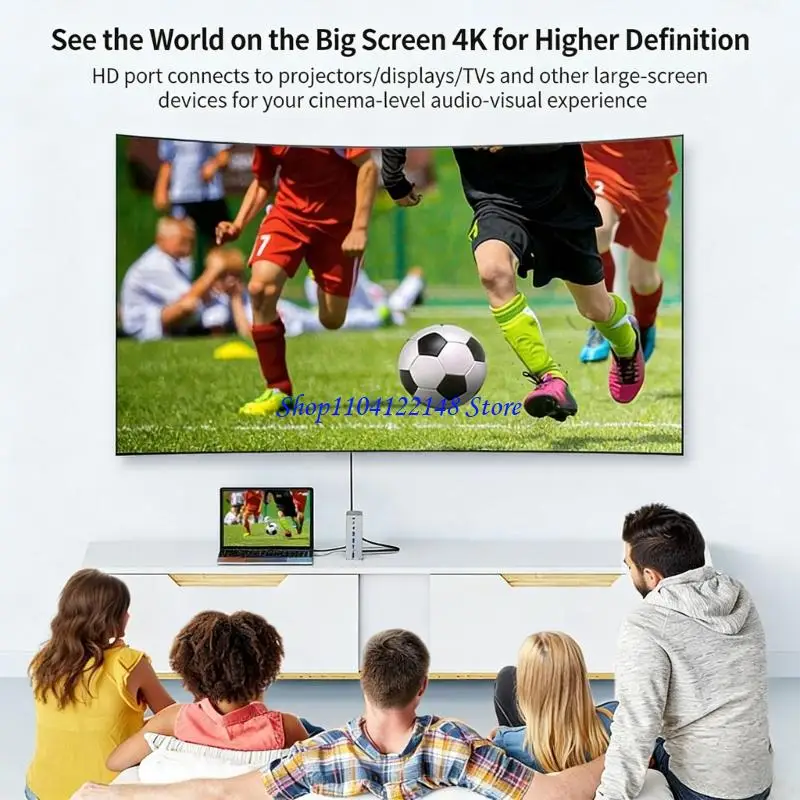 

P9FA Metal 13 In 1 USB C Device Offering Screen Mirroring Fast Power Delivery quick Data Exchange For Operating Systems