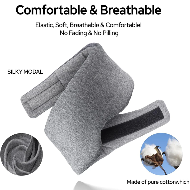 100% Cotton Sleep Mask Soft Breathable Sleeping Eye Cover Adjustable Eyeshade Blinder Blindfold Eye Patch Best Night Companion