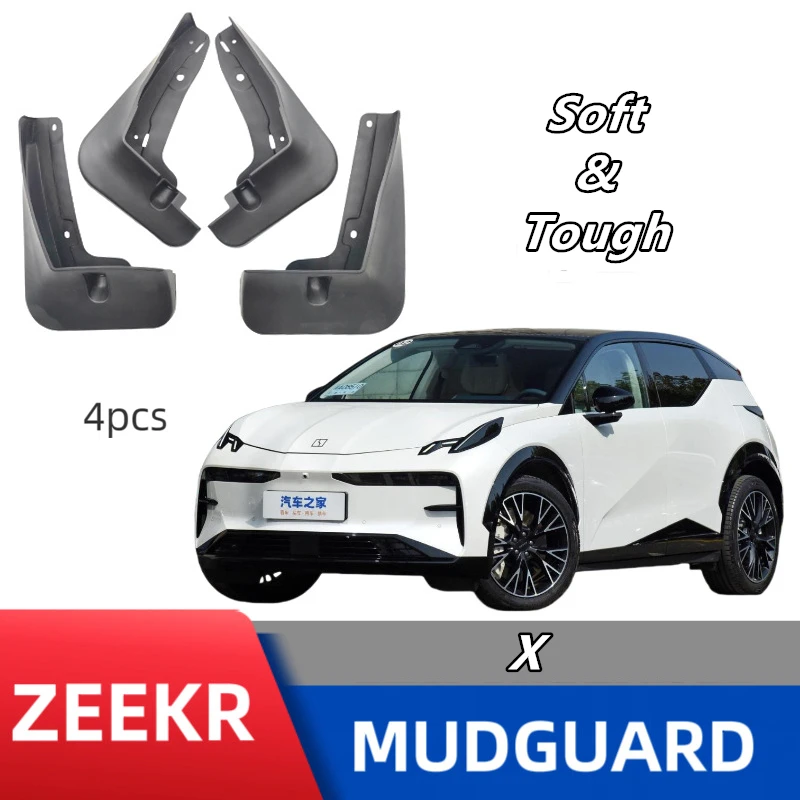 

Car mudguard for ZEEKR X;Soft plastic material;Prevent sediment splashing;Keep the vehicle clean;Electric