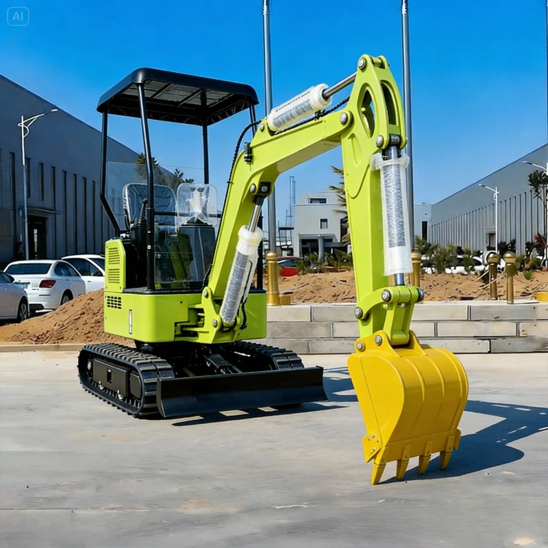 

Customized Kubota 1.8/2.5t Mini Excavator Diesel Hydraulic Digger Europe Godet Tractopelle Chantier Construction