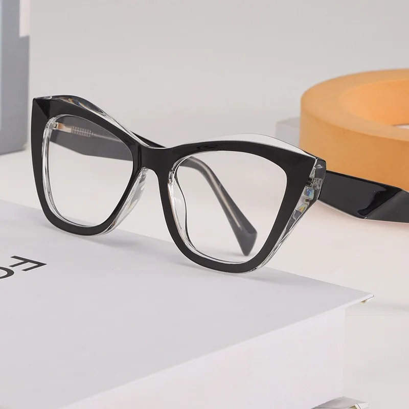 Occhiali da lettura da donna Lenti ottiche da vista Occhiali da donna Montatura per occhiali da vista antiappannamento per computer con blocco della luce blu