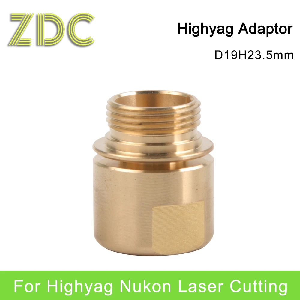 

ZDC 10Pcs/Lot Highyag Nozzle Adaptor Nozzles Body Holder Copper For Highyag Nukon Fiber Laser Cutting Machines