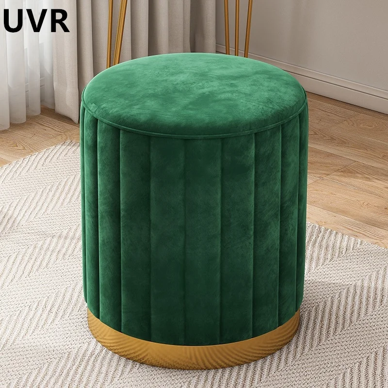 

UVR Light Luxury Living Room Coffee Table Sofa Round Stool Simple Bedroom Storage Vanity Stool Doorway Shoe Changing Stool