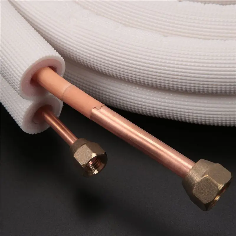 A23E-1/4In 3/8In Insulated Aluminum Line Wire Set Air Conditioning Parts Refrigerant Pipes