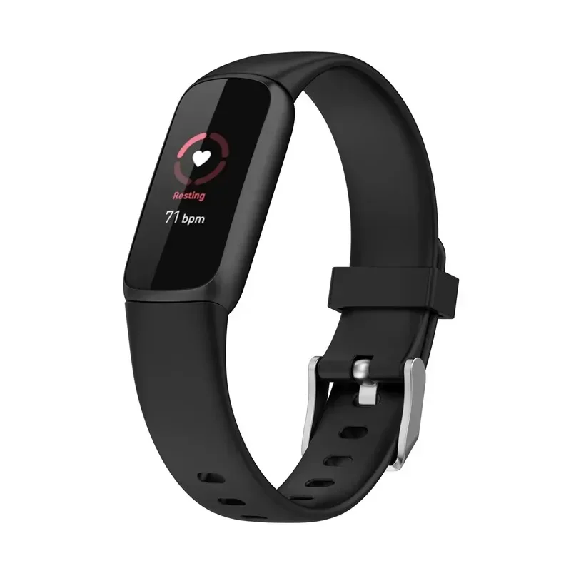 Мягкий силиконовый ремешок для Fitbit Luxe, однотонный спортивный ремешок на запястье, аксессуары для часов для Fitbit Luxe, браслет correa