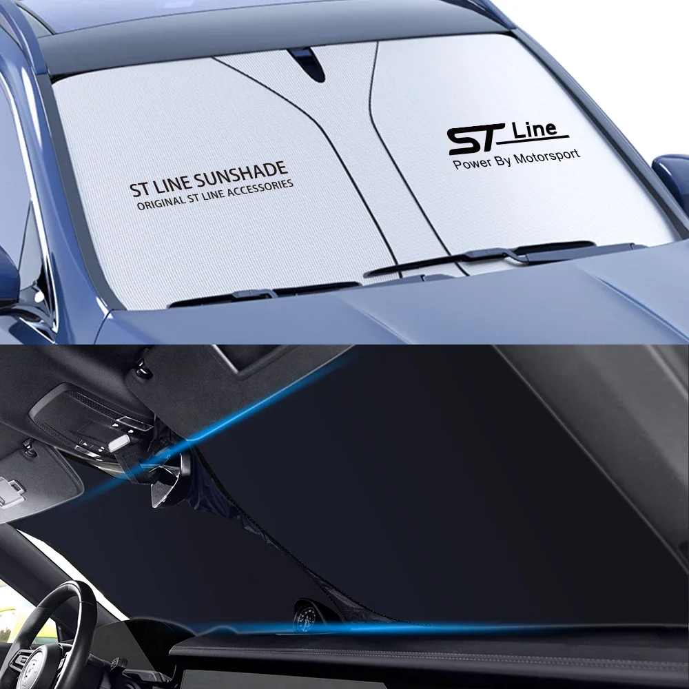 Car Front Windshield Sunshade Cover For Ford ST Fiesta Focus Edition Mondeo Fusion St Line 2019 Escort Auto Exterior Accessories