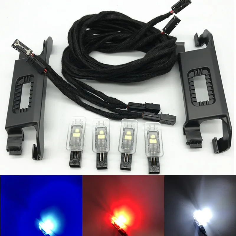 Car interior rear led foot light Cable wire harness Brightness upgrade For VW jetta T-Cross ID.4 ID.6 X Tayron T-Roc Talagon