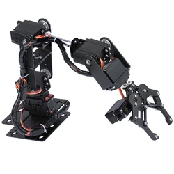 6 DOF Robot Manipulator Metal Alloy Mechanical Arm Clamp Claw Kit MG996R for Arduino Robotic Education Smart Accessory Servo