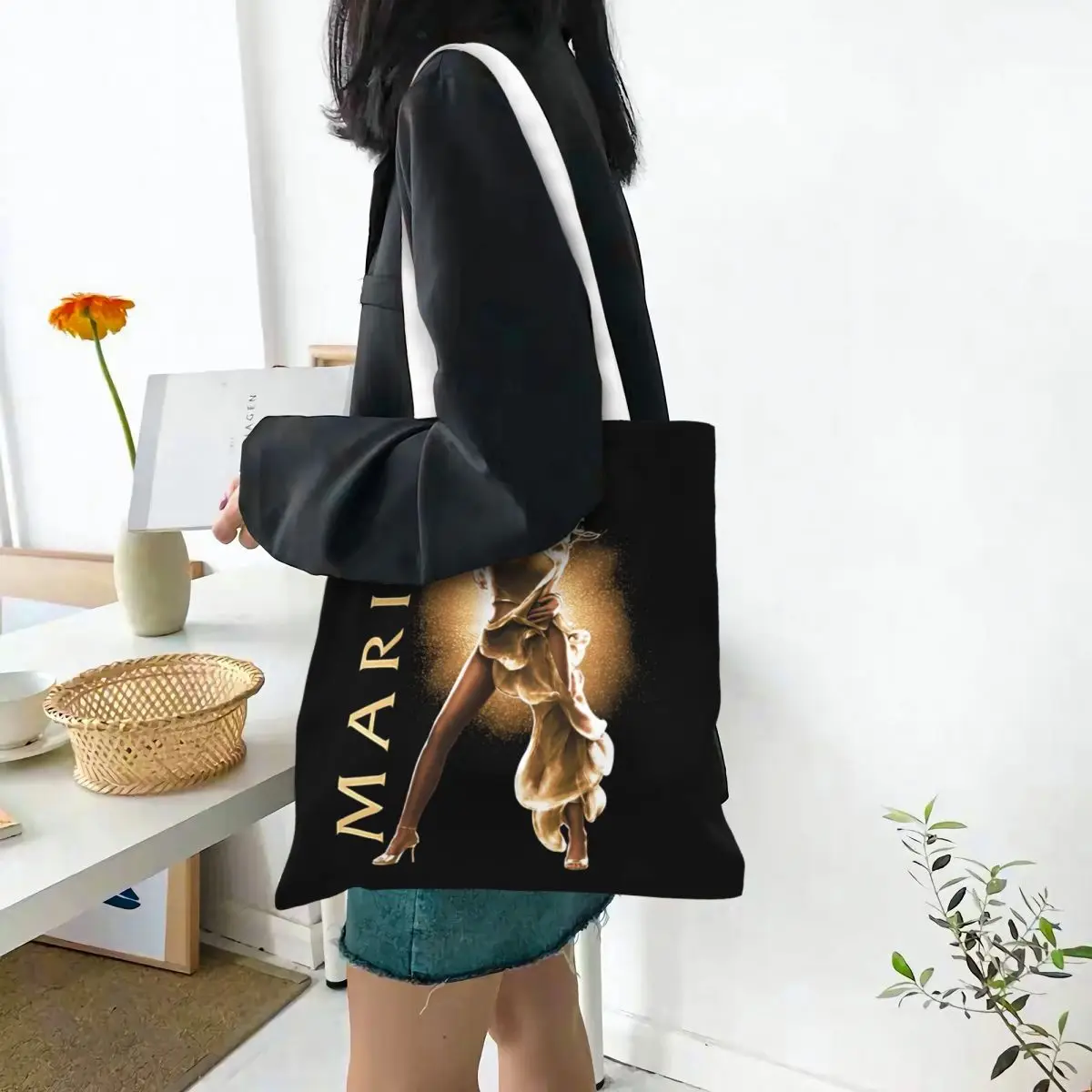 Mariah Carey Merch bolso de mano de lona, emancipación de Mimi, bolsos de hombro, bolsos de compras para Unisex