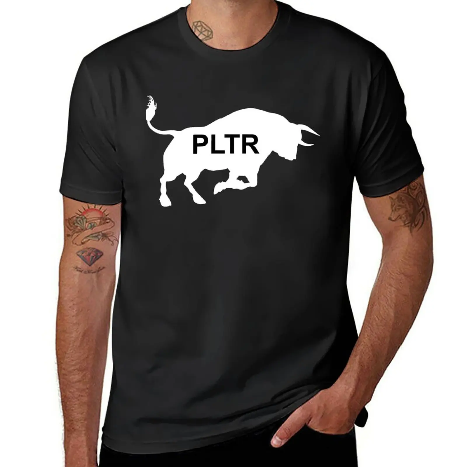 New Palantir Bull T-Shirt.png T-Shirt Anime t-shirt summer tops korean fashion graphic t shirt Men's t shirts