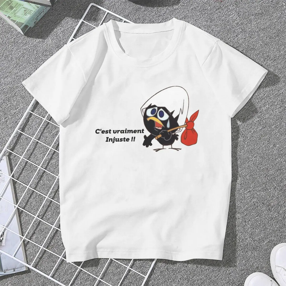 Calimero Anime Go Unisex T Shirt Graphic Femmes Tees Summer Clothing Harajuku Crewneck TShirt