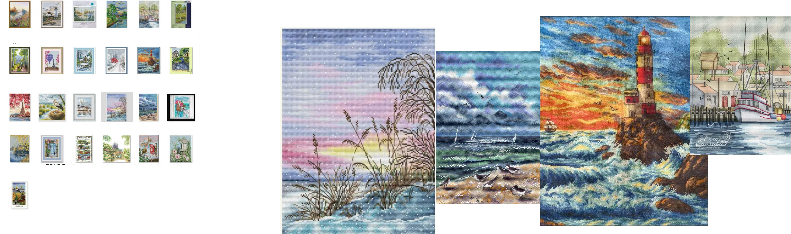 Cross Stitch Kit DIY Set  Panna_ Field Outing 32-42  Decoration Cross Stitch Set New Crafts Handmade Embroidery