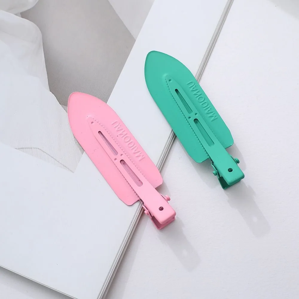 10 Stück 19x68mm Bonbonfarbene spurlose Weidenblatt-Haarspange, Pony-Clip, Make-up-Haarspangen, koreanisches Styling, DIY-Kopfschmuck-Accessoires – Detail 5