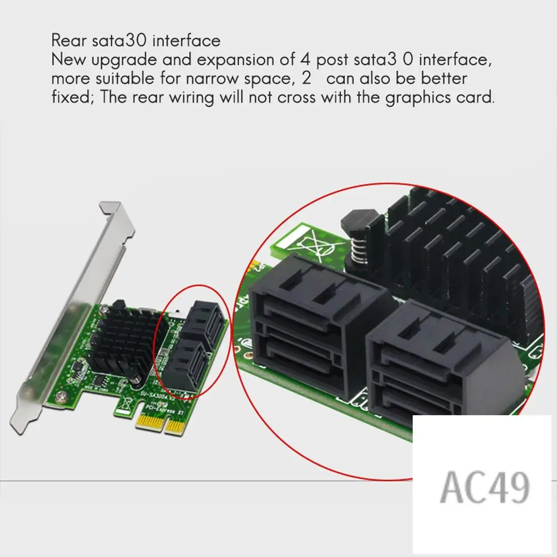 

Карта расширения C9-PCIE к SATA PCI Express X1 к 4 порта SATA 3 3.0 III 6 Гбит/с SSD-контроллер Плата адаптера PCI-E SATA3
