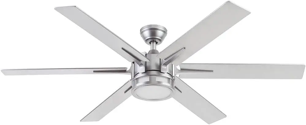 Honeywell Ceiling Fans Kaliza, 56 Inch Indoor Modern LED Ceiling Fan with Light and Remote Control, Dual Mounting Options