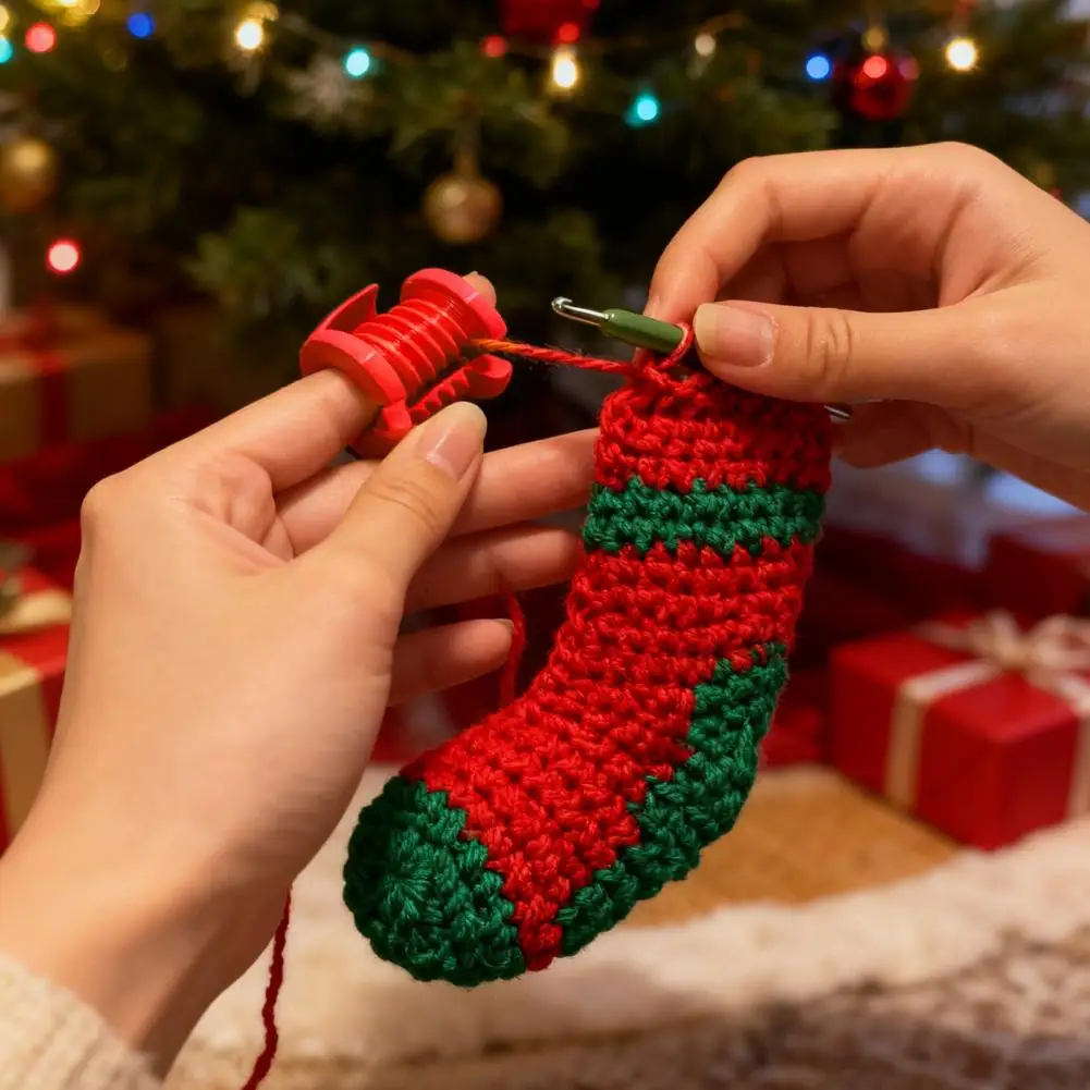 Yarn Finger Sleeve Finger Crochet Guide 3d Printed Yarn Holder Crochet Helper for Beginners Rings Tool Yarn Tension for Knitters