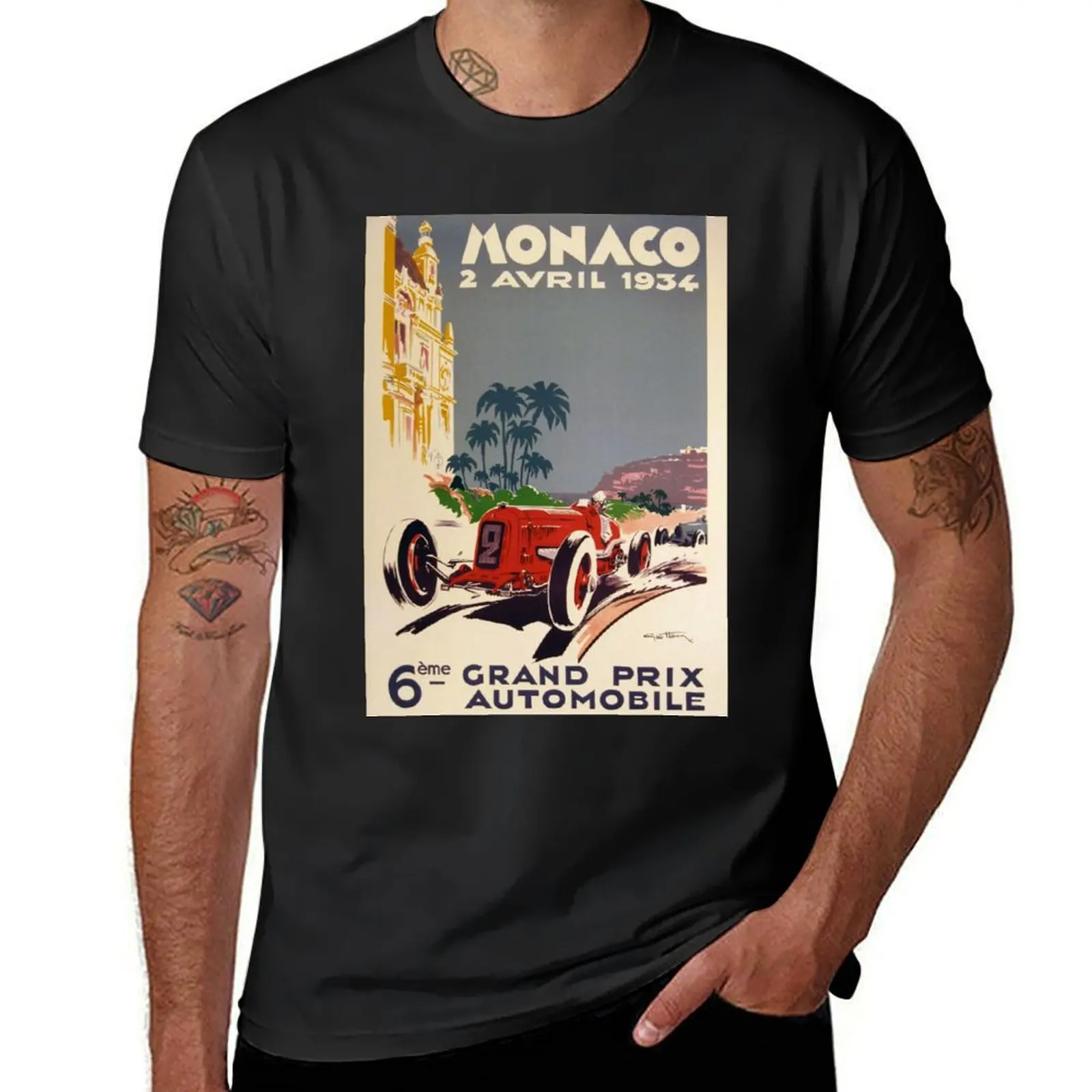 

F1 Vintage Poster T-Shirt Blouse blacks quick drying sublime t shirt for men