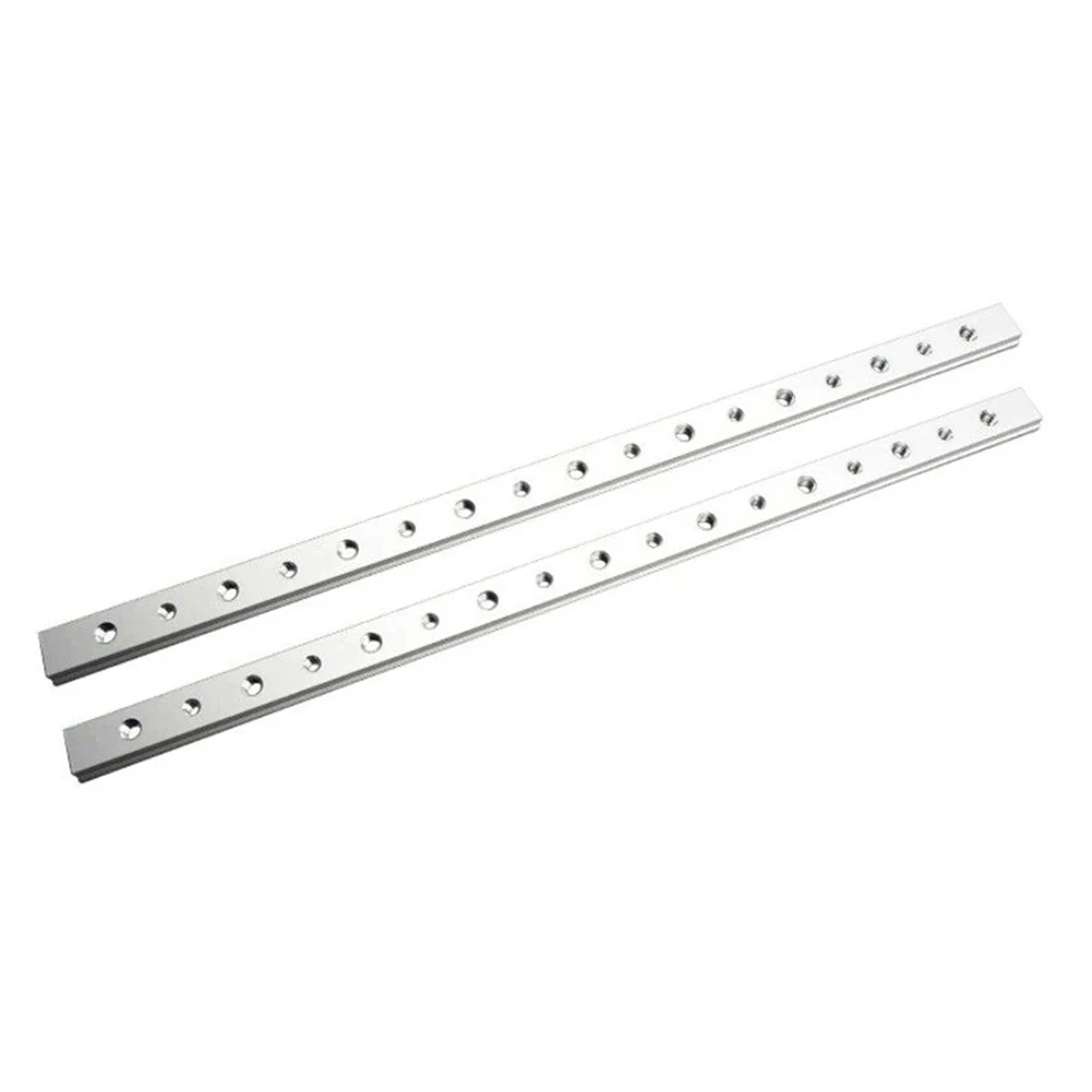Paquete de 2 deslizadores de pista en T de barra en T de aleación de aluminio de 100-450mm para sierras de mesa y bancos de trabajo de carpintería DIY Sierra de mesa, taladro de mesa