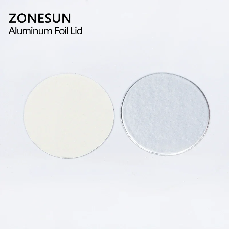 ZONESUN induzione di tenuta formato su misura plactic foglio di alluminio laminato coperchio fodere 500pcs per PP PET PVC PS ABS di vetro bottiglie