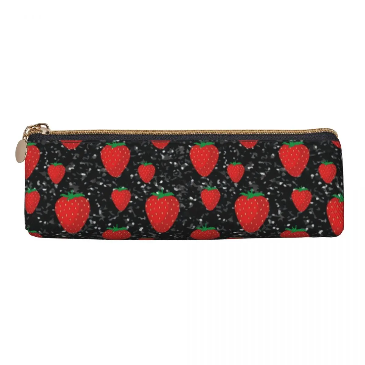 Sweet Fruit Lovers Pencil Case Red Strawberry Berries Triangle Pencil Box Kids Kawaii Large School Pencil Cases Stationery