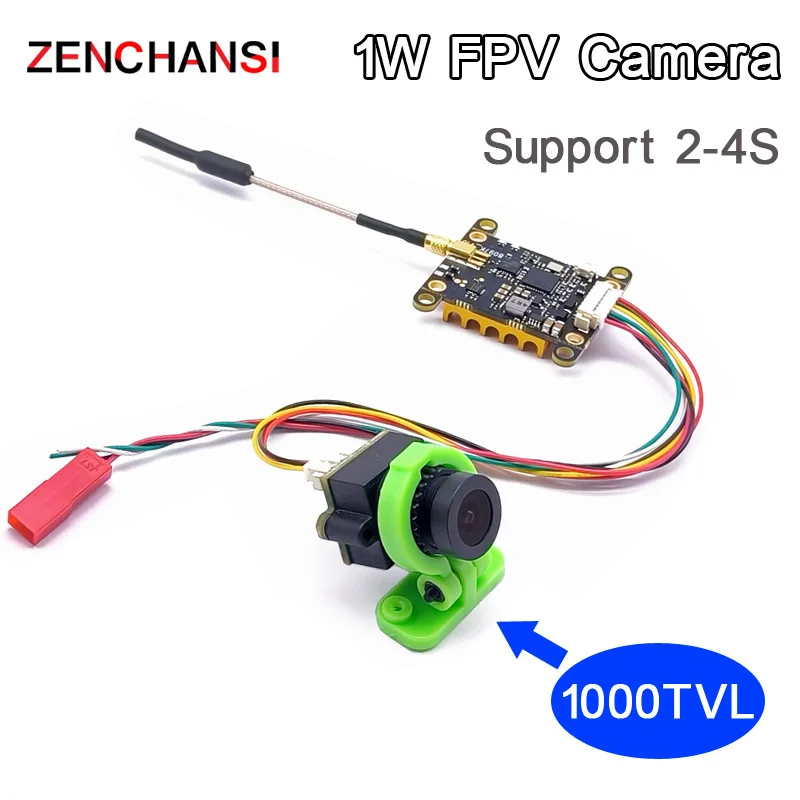 جاهز للاستخدام جهاز استقبال EWRF الجديد FPV قاذفة تناظرية لنقل الفيديو + جهاز إرسال 300 ميجاوات/600 ميجاوات/1000 ميجاوات + كاميرا CMOS1000TVL لـ RC