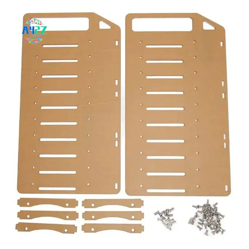 A42Z-10 Layer Hard Disk Rack Hard Disk Cage Expansion Bracket 3.5 In Desktop Transparent Acrylic Hard Disk Box Rack Shelf