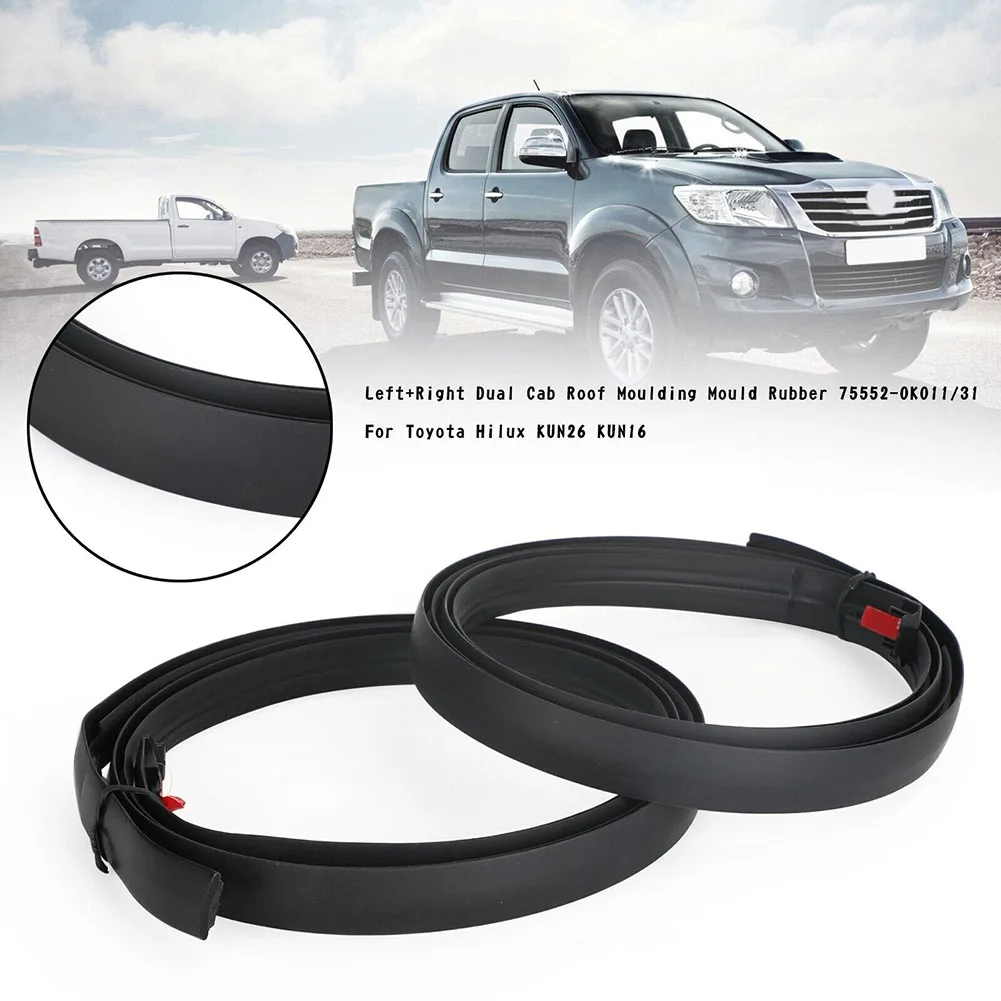 

Aerodynamic Design Roof Mouldings in Rubber Material Suited for Several Models of For Toyota For Hilux Including the KUN Series