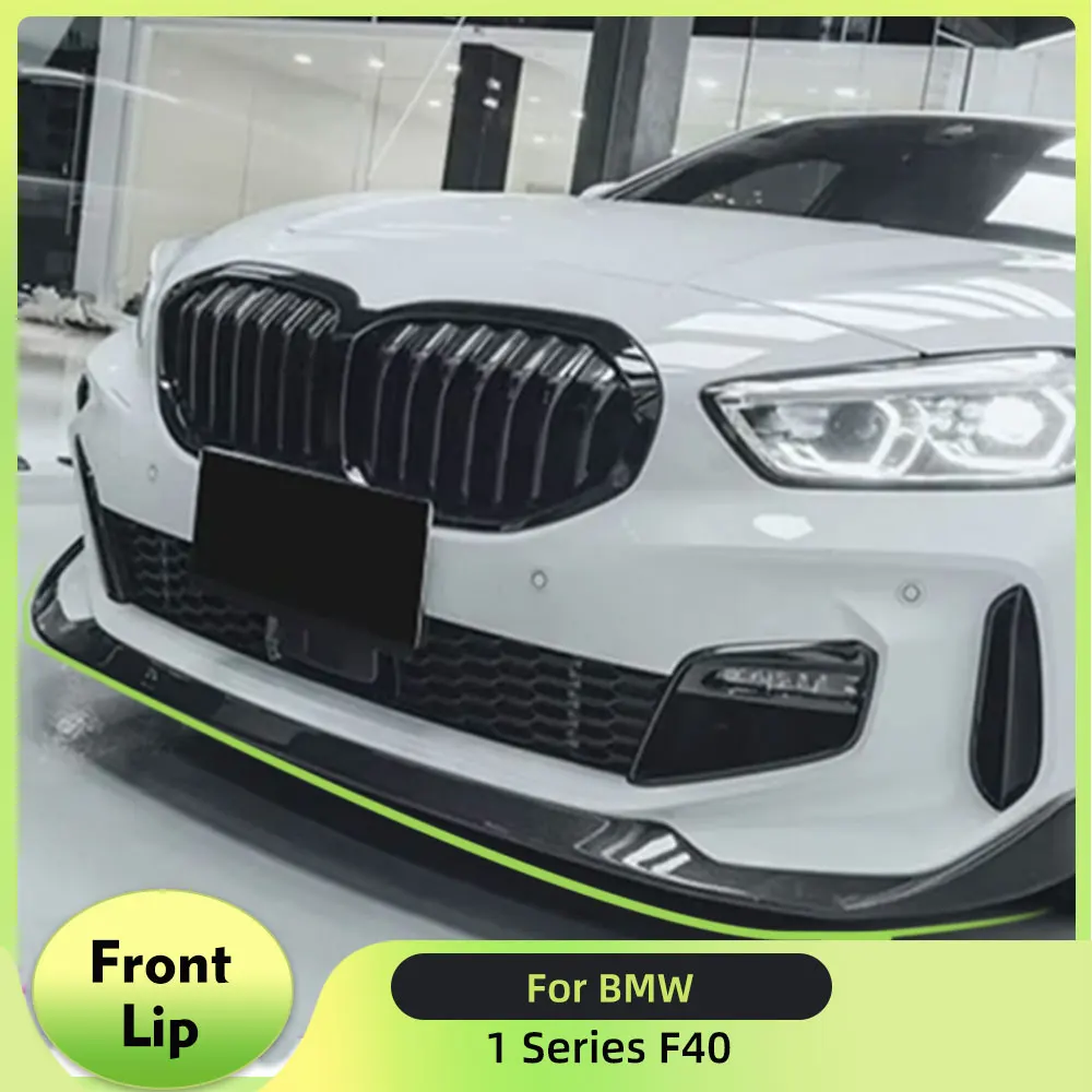 

Real Carbon Fiber Car Front Bumper Lip Chin Protector Bumper Apron Splitters for BMW 1 Series F40 M-Sport Hatchback 2022-2022