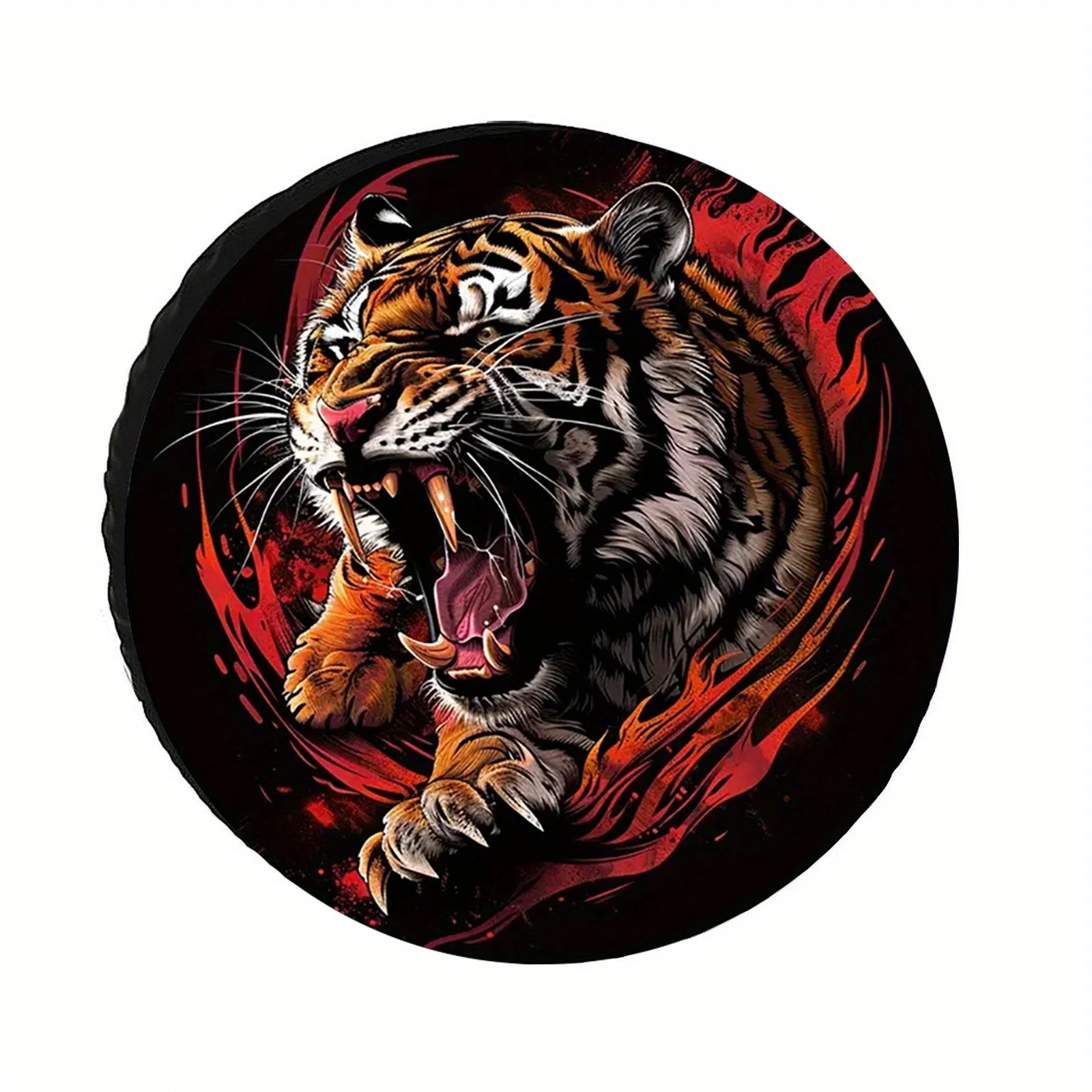 28/30/32/34-inch Universal Tire Cover, Polyester Material, Compatible With Trailers, SUVs, Trucks, And Travel Trailers, Featurin