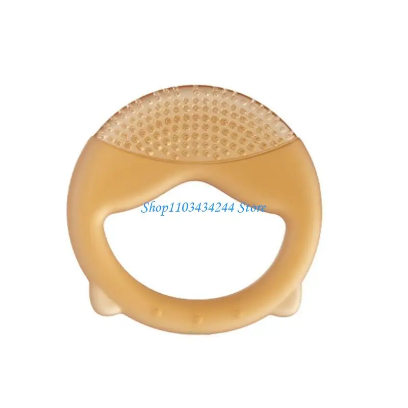 لعبة تسنين للأطفال سهلة التنظيف من السيليكون، مدلك لطيف للتسنين، عضاضة من السيليكون تشجع على المضغ الصحيح #4