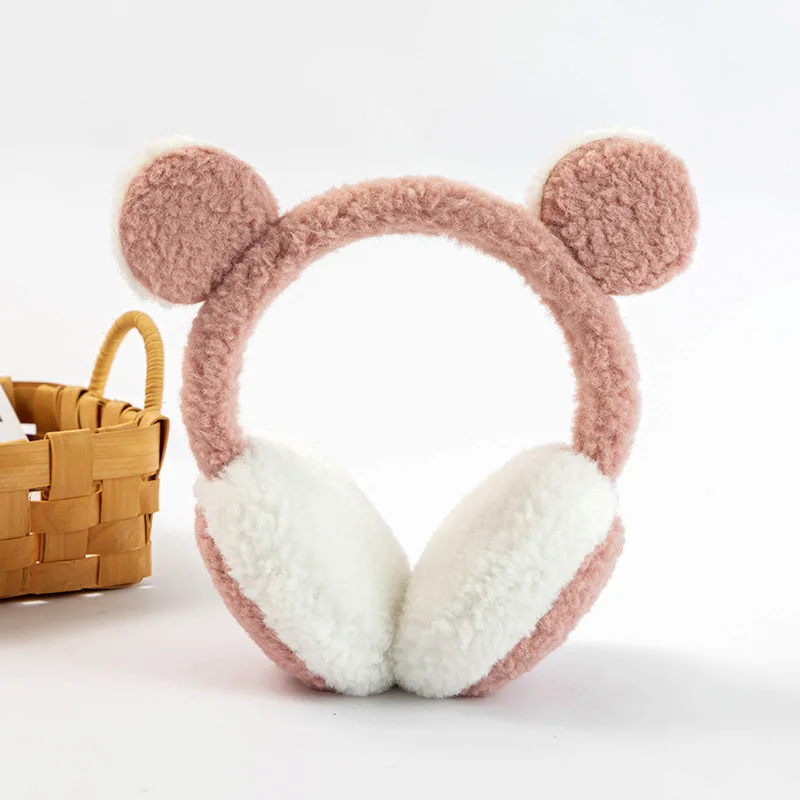 Protège-oreilles de chat en peluche pour femmes et enfants, couvre-oreilles pliants, doux, mignon, chaud, épais, protection contre le froid, extérieur, hiver, 1 pièce