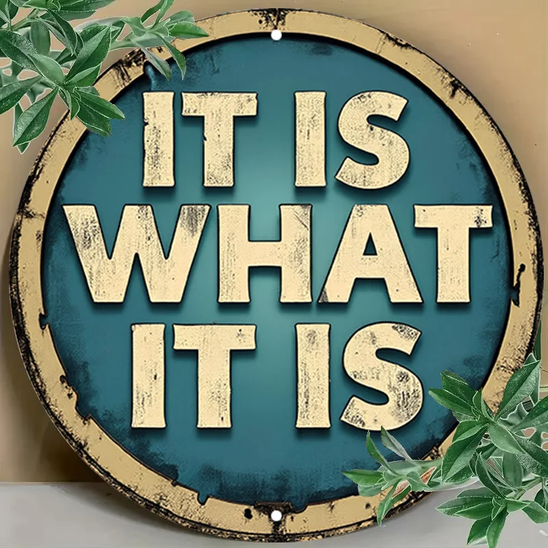 Vintage Metal Wall Sign 