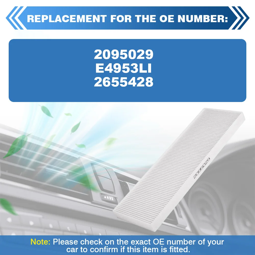 2095029 E4953LI 2655428 فلتر تكييف الهواء للشاحنة لـ Scania L, P, G, R, S - series 2016 2017 2018 2019 2020 2021 2022-2025 #4