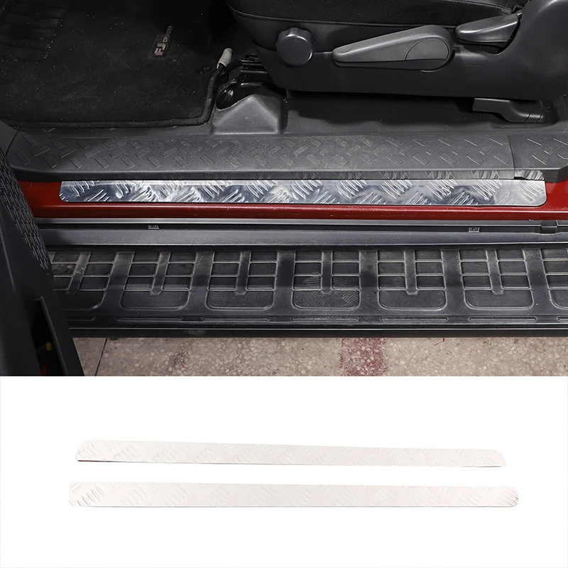 

Aluminum alloy Car Door Sill Decoration Stickers Protective Plate Cover Sticker For Toyota FJ Cruiser 2007-2021 Car accessories