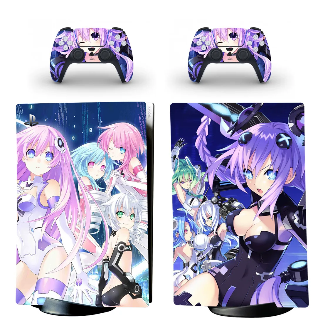 

Hyperdimension Neptunia PS5 цифровая наклейка на кожу протектор наклейка крышка для консоли и контроллеров PS5 наклейка на кожу винил