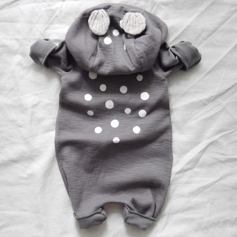 Newborn Jumpsuit Autumn Newborn Boy Baby Girl Little Deer Cute Hooded Jumpsuit Long Sleeve Baby Jumpsuit Newborn Jumpsuit