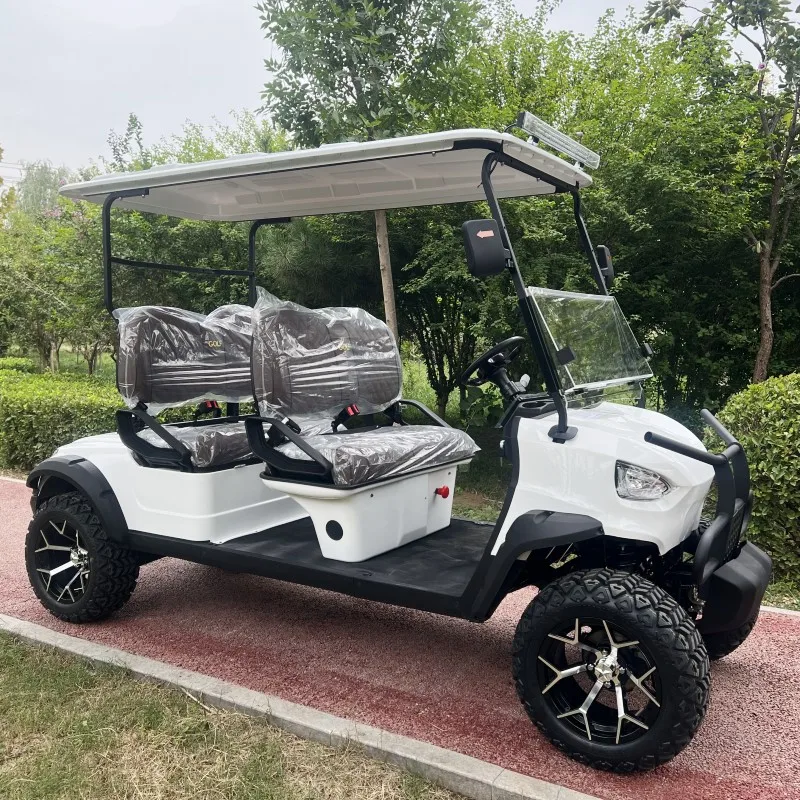 New Tourist Golf Carts Four-Whee 4 Seat 48V 72V Vehicle Street Legal Electric Golf Cart 6 Seater Lithium Battery Golf Car