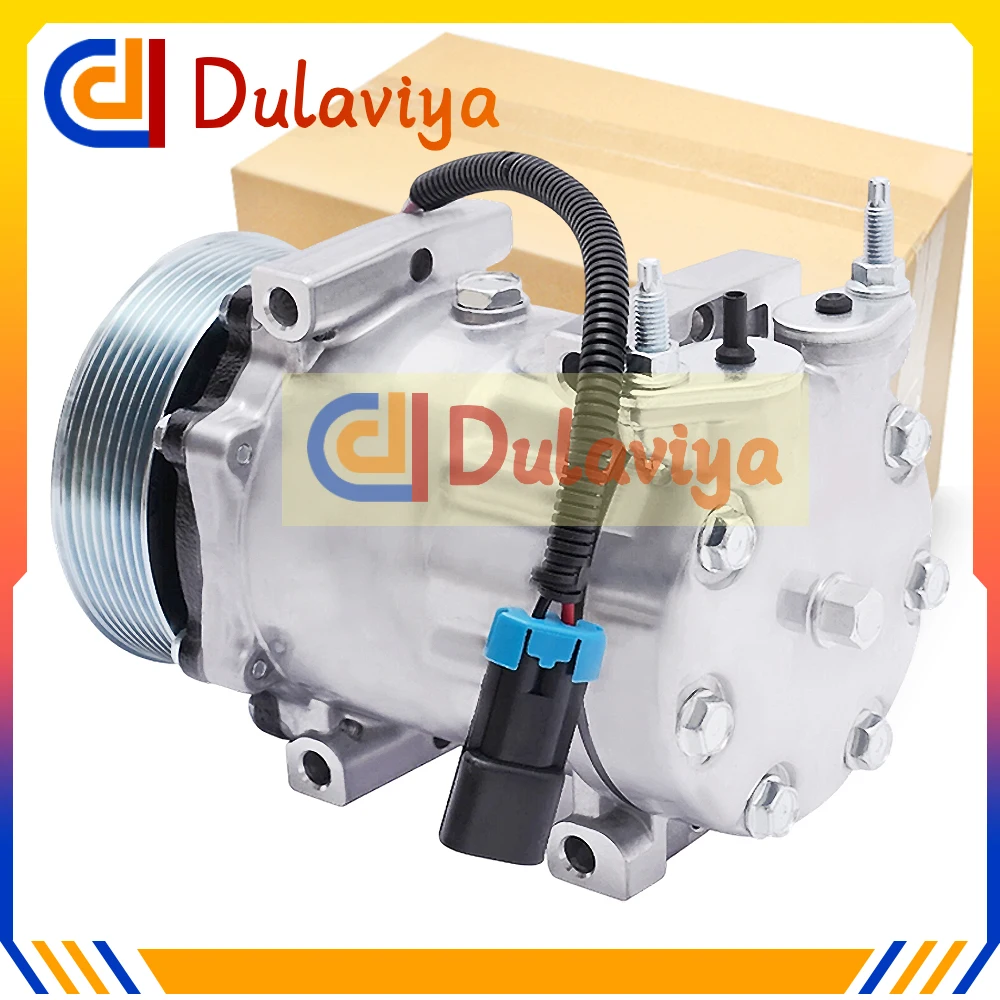 3582435C1 SD7H15 AC Compressor with Clutch 4418 3582435C1 For International Navistar Air Compressor 4418 168582 2004418