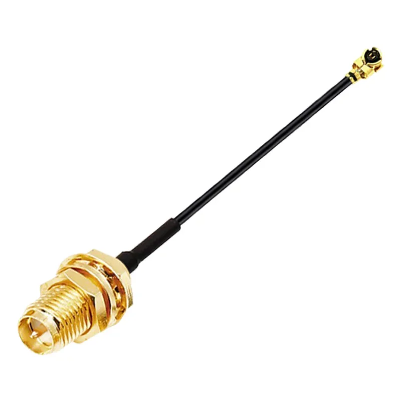 2 piezas cable 1.13 conector SMA hembra a UFL/U.FL/ cable de baja pérdida a (RP)SMA pigtail cable de extensión de antena WiFi 4
