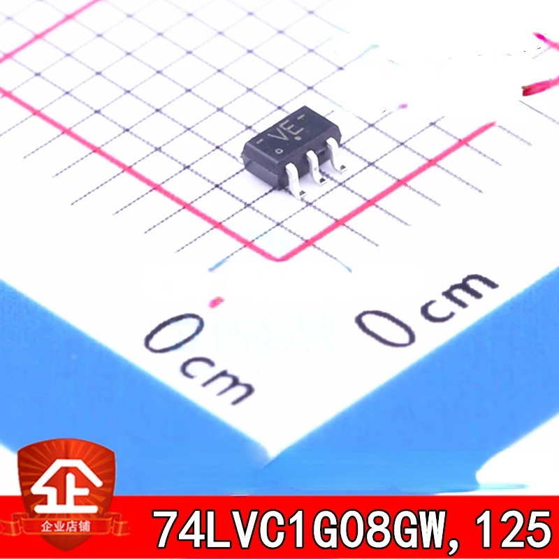 10pcs New and original 74LVC1G08GW Screen printing:VE SOT353 Logic chip 74LVC1G08GW SOT-353 VE