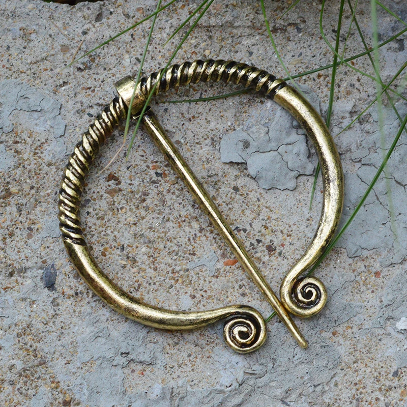 Retro Viking Brooch Collection Twists Knotted Fibula Cloak Pin Penannular Cloak Pin Shawl Pin Viking Style Pins Collection