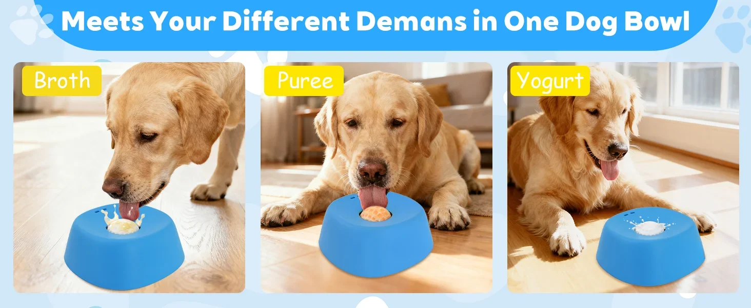 Neuer Anti-Verschlucken-Lecknapf für Hunde – Rutschfester 3/4-Cup Slow Feeder – Leckspielzeug für Flüssigkeiten, Knochenbrühe, Joghurt und Haustierspielzeug – Detail 3