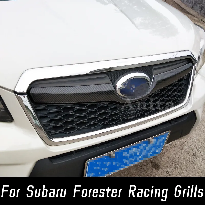 

1pc/Set For 2013-2018 Subaru Forester Racing Grills Black Carbon Grille Air Intake Styling Exterior Tuning Accessories Parts