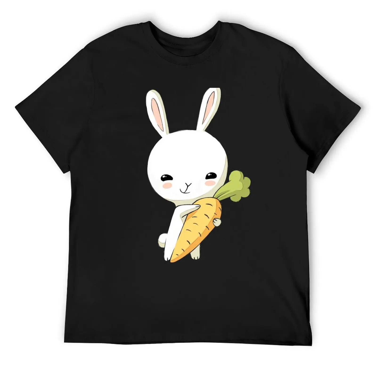 Bunny Carrot 2 T-Shirt cotton graphic tees graphic shirts shirts graphic tees men t shirts