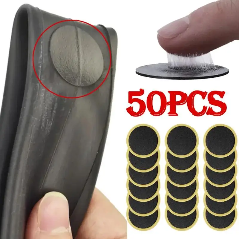 AliExpress NONE Pre-Glued Bike Tire Patches - Glue-Free Quick Repair Kit for All Bicycle Tyres Tubeless Durable Self-Adhesive Easy to Use