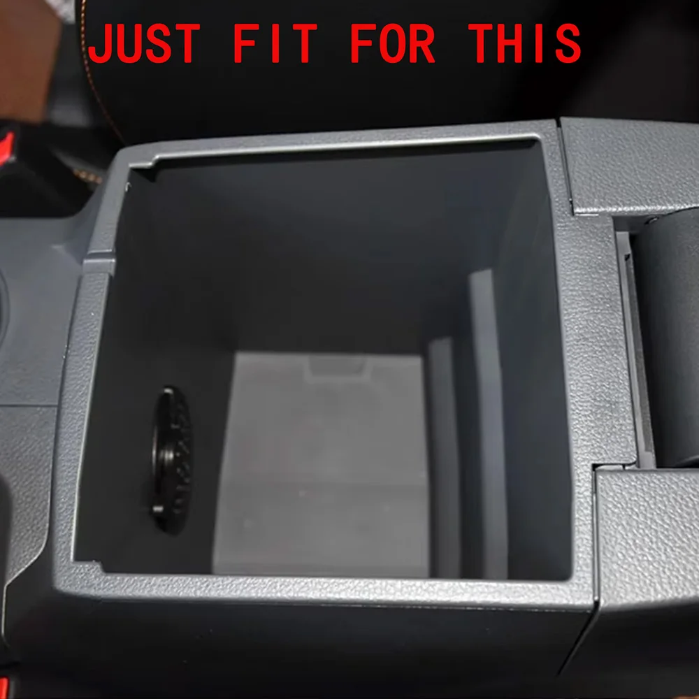 ABS Car Armrest Storage Box for Ford Ranger 2012 -2017 2018 2019 2020 2021 2022 Central Console Organizer Tray Auto Accessories