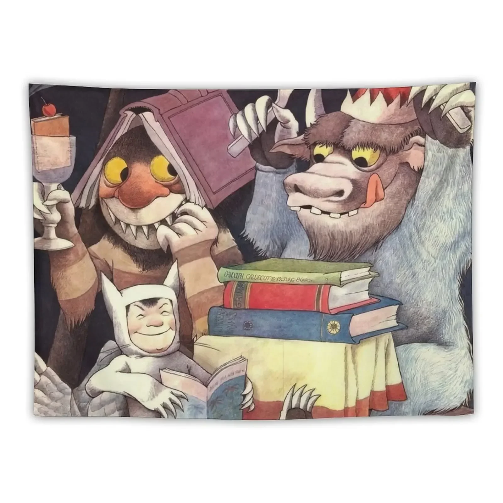 Maurice Sendak Tapestry Decorative Wall Mural Christmas Decoration Tapestry